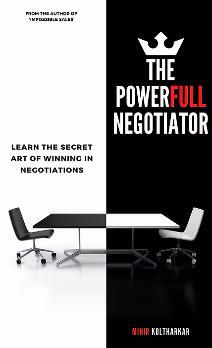 PowerFULL Negotiator book by Mihir Koltharkar — Top Negotiation Trainer