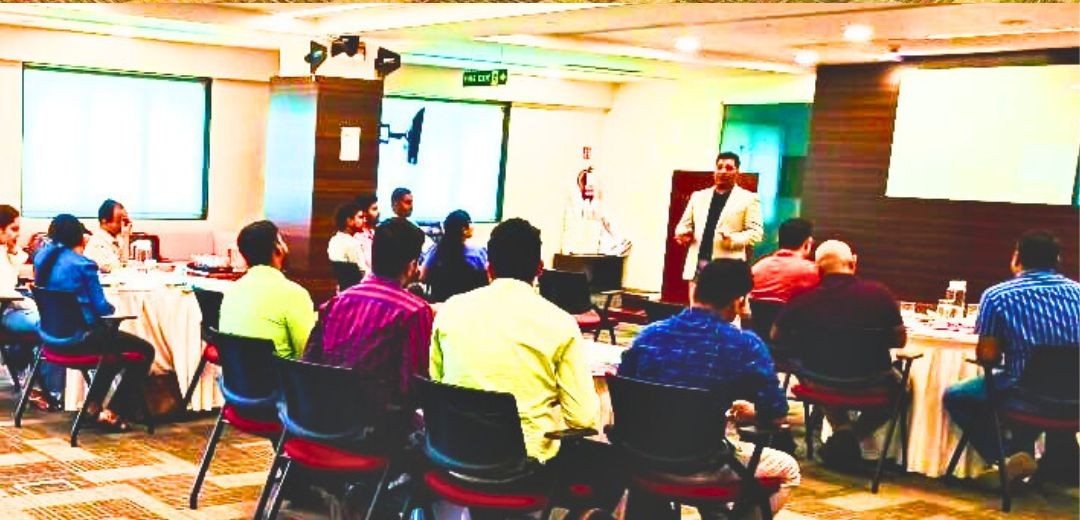 Corporate sales workshop training room session in India